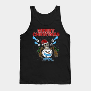 Merry skull christmas Tank Top